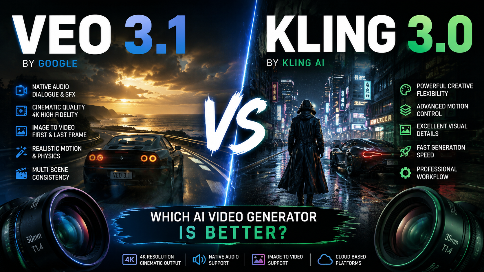 Veo 3.1 vs Kling 3.0: Which AI Video Generator Is Better?